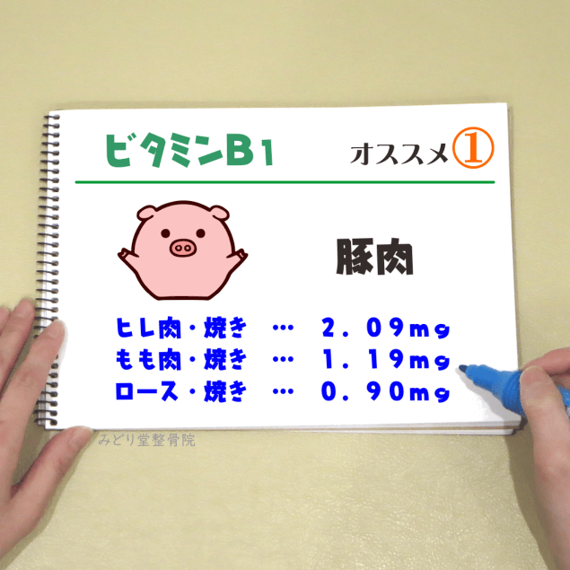 ビタミンＢ１_オススメ１（豚肉・ヒレ肉）