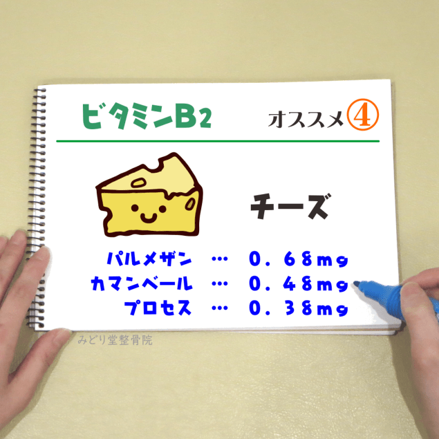ビタミンＢ２_オススメ４（チーズ）