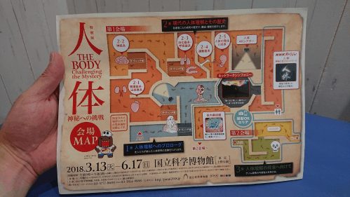 人体展の会場ＭＡＰ