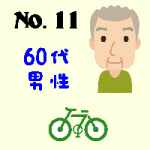 No.11・60代男性・自転車