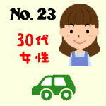 No.23・30代女性・自動車