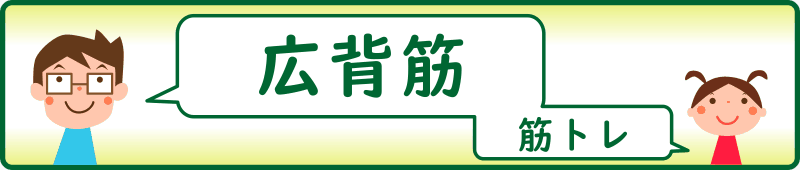 広背筋の筋トレ