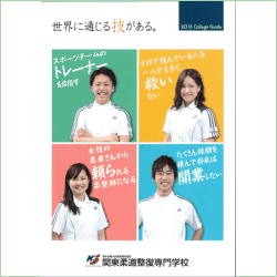 2015年度の関東柔道整復専門学校の案内書