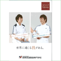 2017年度の関東柔道整復専門学校の案内書